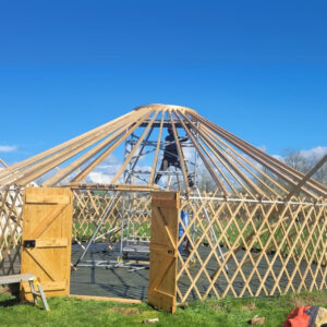 30ft Yurt Frame with Wooden Doors